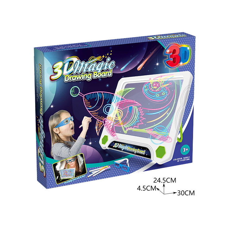 3D MAGIC DRAWING BOARD W/7-COLOR LIGHT toys