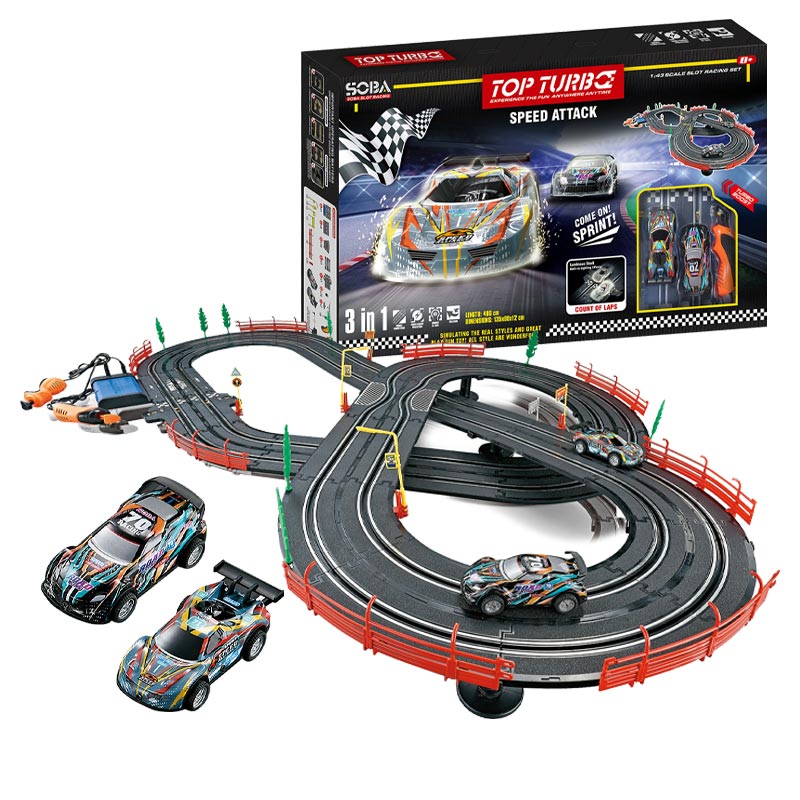 1:43 B/O RACING TRACK CAR W/LIGHT RACING CAR toys