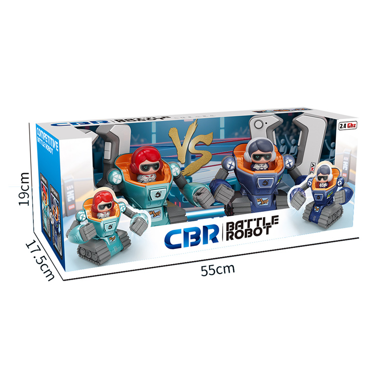 2.4G R/C BATTLE ROBOT W/SOUND(2 PCS)2 COLORS toys