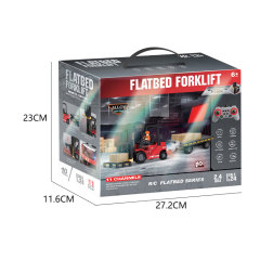 1:24 2.4G 11CH R/C ALLOY FLATBED RORKLIFT W/LIGHT,MUSIC,SPRAY toys