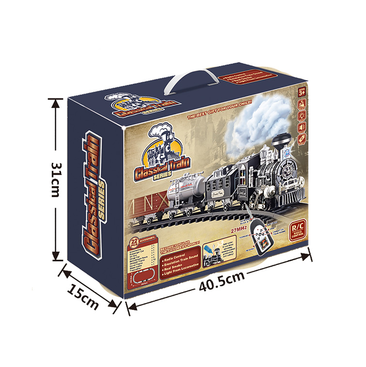 R/C RAILWAY TRAIN W/LIGHT,MUSIC,SPRAY toys