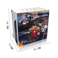 2-IN-1 MOTORCYCLE AIRCRAFT(ORANGE/BLUE) toys