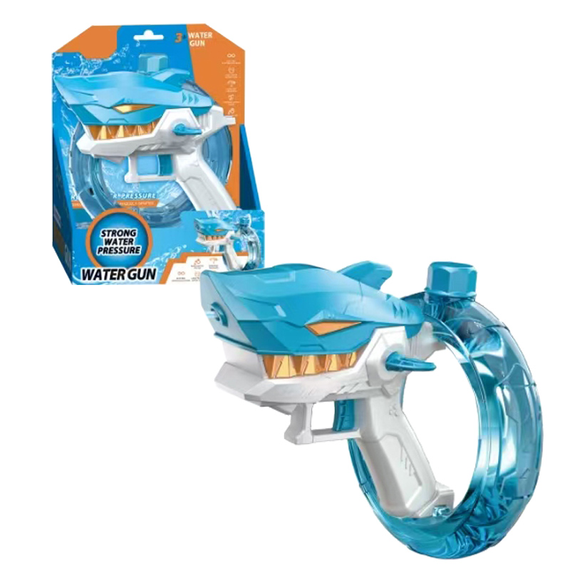 B/O SHARK WATER GUN (BLUE) W/BATTERY,USB toys