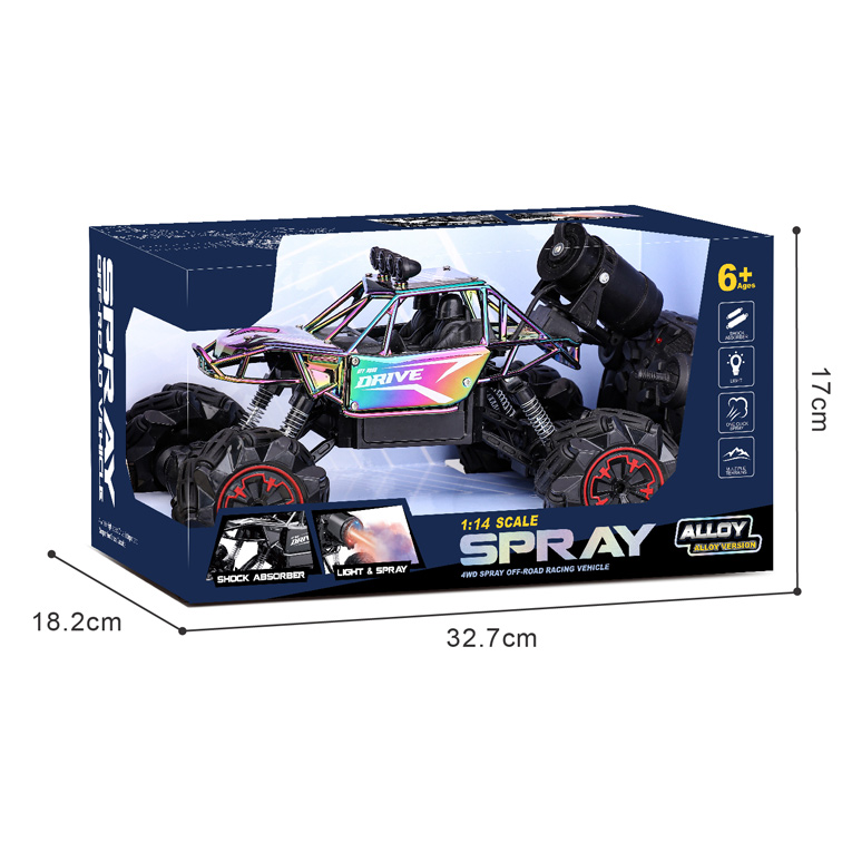 2.4G 1:14 R/C STUNT CAR W/LIGHT,SPRAY toys