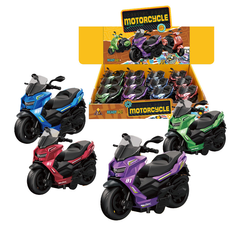 FRICTION MOTORCYCLES(4 COLORS,12PCS/DISPLAY BOX) toys