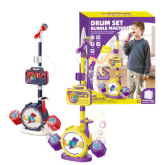 JAZZ DRUM-SHAPED BUBBLE MACHINE W/MICROPHONE,BLUETOOTH,MUSIC,LIGHT toys