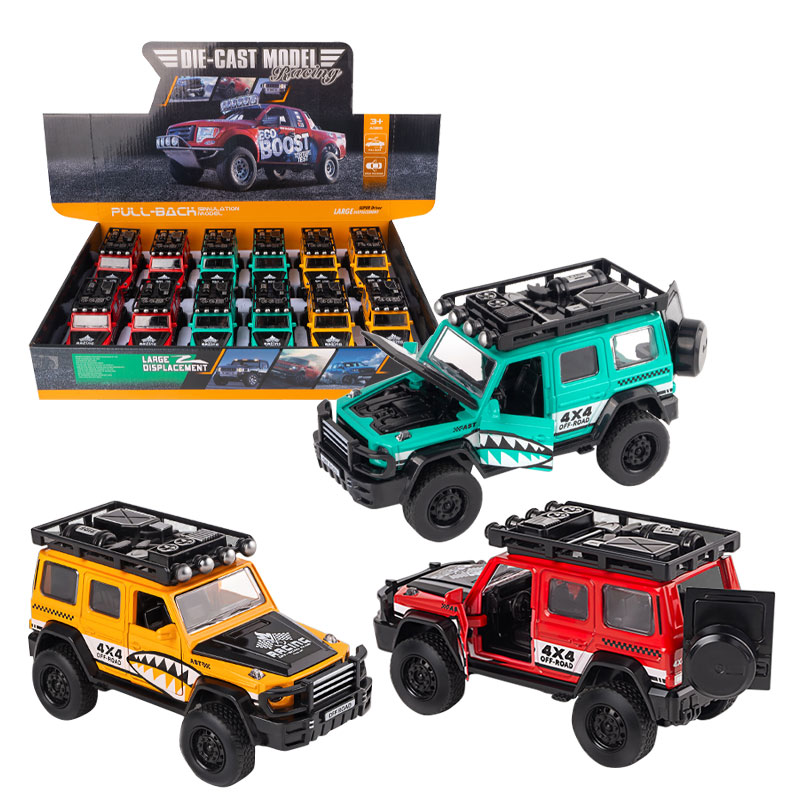 1:32 PULL BACK ALLOY CAR W/OPEN DOOR(3 COLORS,12PCS/DISPLAY BOX) toys