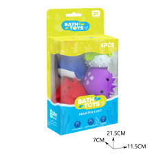 BATH TOYS W/ INDUCTIVE LIGHT (4 PCS) toys