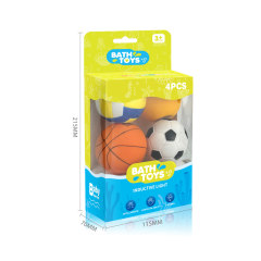BATH TOYS W/ INDUCTIVE LIGHT (4 PCS) toys