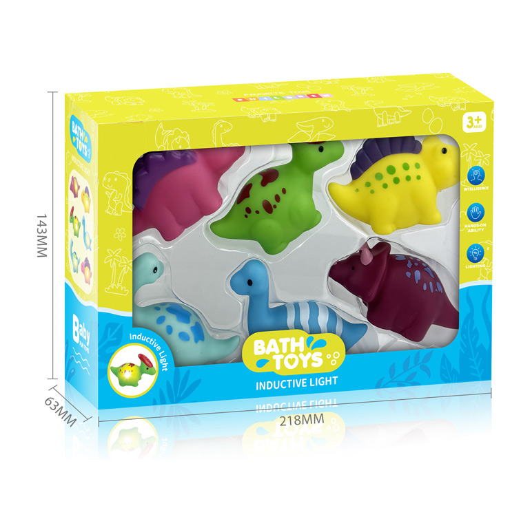BATH TOYS W/ INDUCTIVE LIGHT (6 PCS) toys