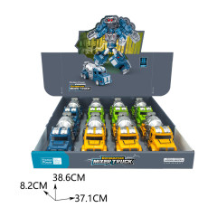 FRICTION DEFORMABLE TRUCK(8 PCS,3 COLOR MIXED) toys