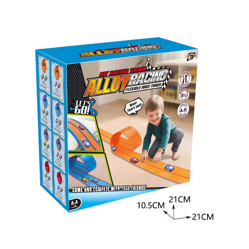 4.5-METER FLEXIBLE TRACK W/2 ALLOY CAR toys