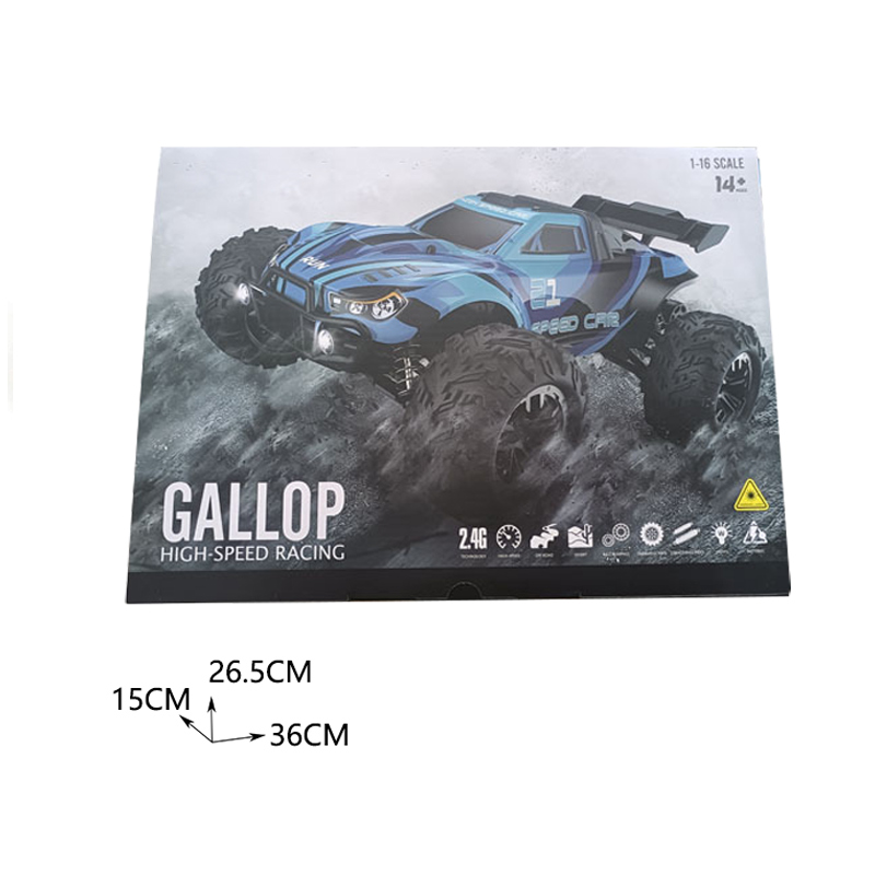 2.4G 1:16 R/C HIGH-SPEED CAR W/LIGHTS toys