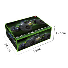 RC 2.4G 1：16 HIGH SPEED CAR，BLUE/GREEN ASST toys