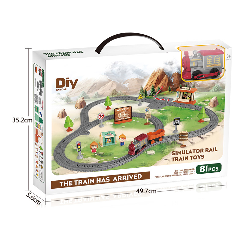 DIY BO TRACK SET WMUSIC,81 PCS toys