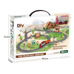 DIY BO TRACK SET WMUSIC,81 PCS toys