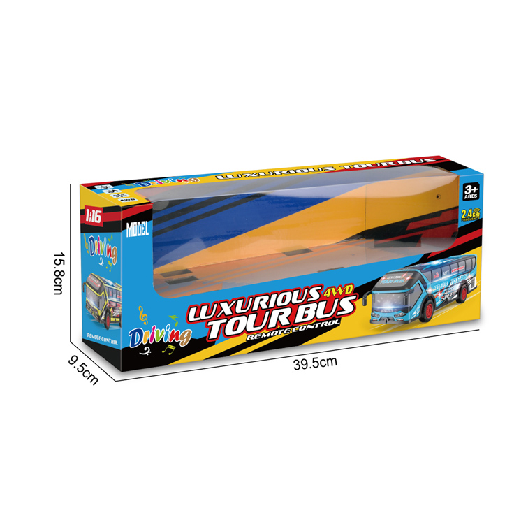 1:16 2.4G 4CH R/C BUS W/LIGHTS,MUSIC（YELLOW/RED) toys