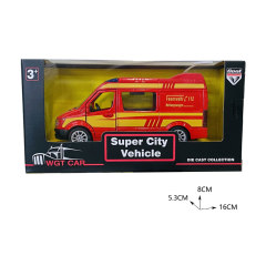 1:38 PULL BACK ALLOY CAR W/SOUND,LIGHT(3 STYLES ASST) toys