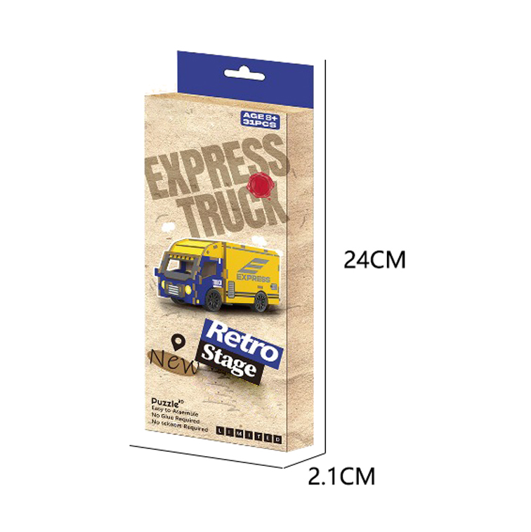 DIY WOODEN PULL-BACK CAR 31PCS toys