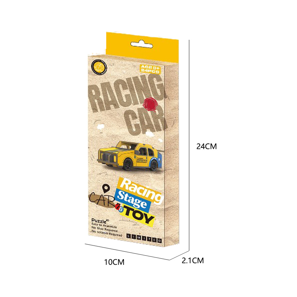 DIY WOODEN PULL-BACK CAR 24PCS toys