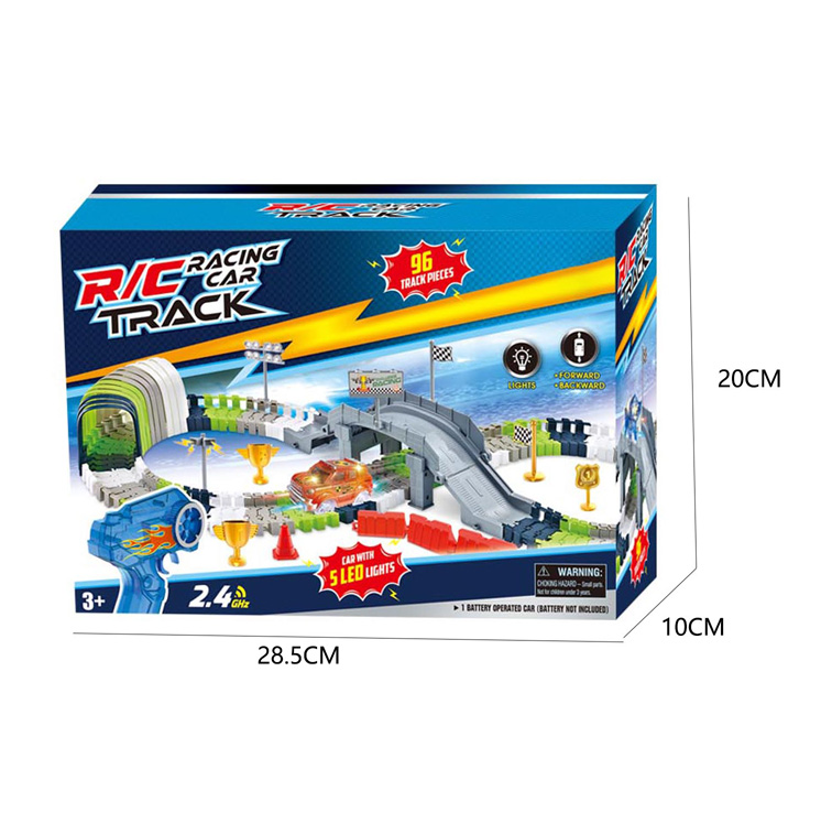 R/C TRACK SET W/LIGHTS, 96PCS toys
