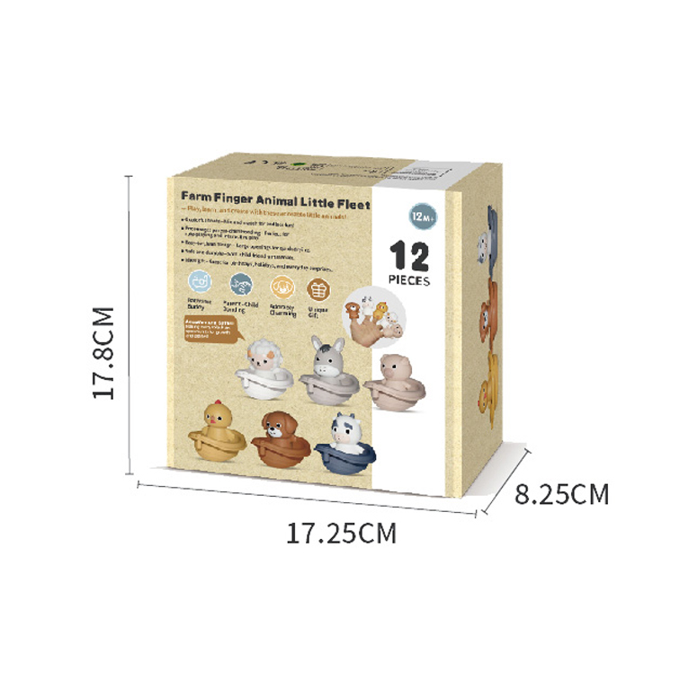 ANIMAL HAND PUPPET & BOAT,12 PCS toys