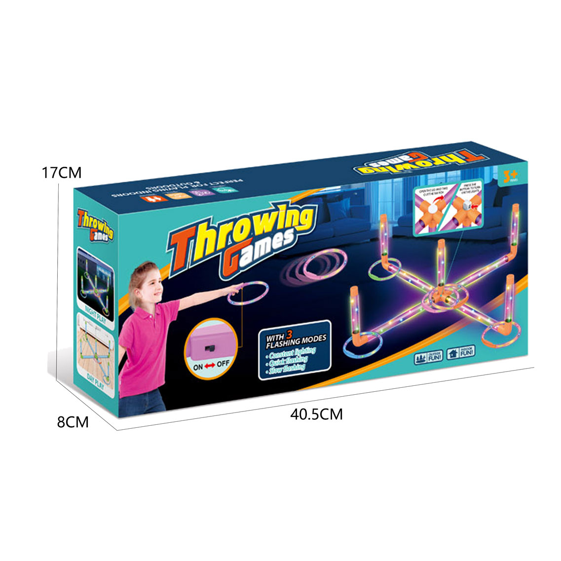 THROWING GAMES W/LIGHTS(GREEN) toys