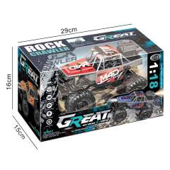 1:18 2.4G R/C 5CH ALLOY CAR W/LIGHTS ,SPRAY(3 COLOR MIXED) toys