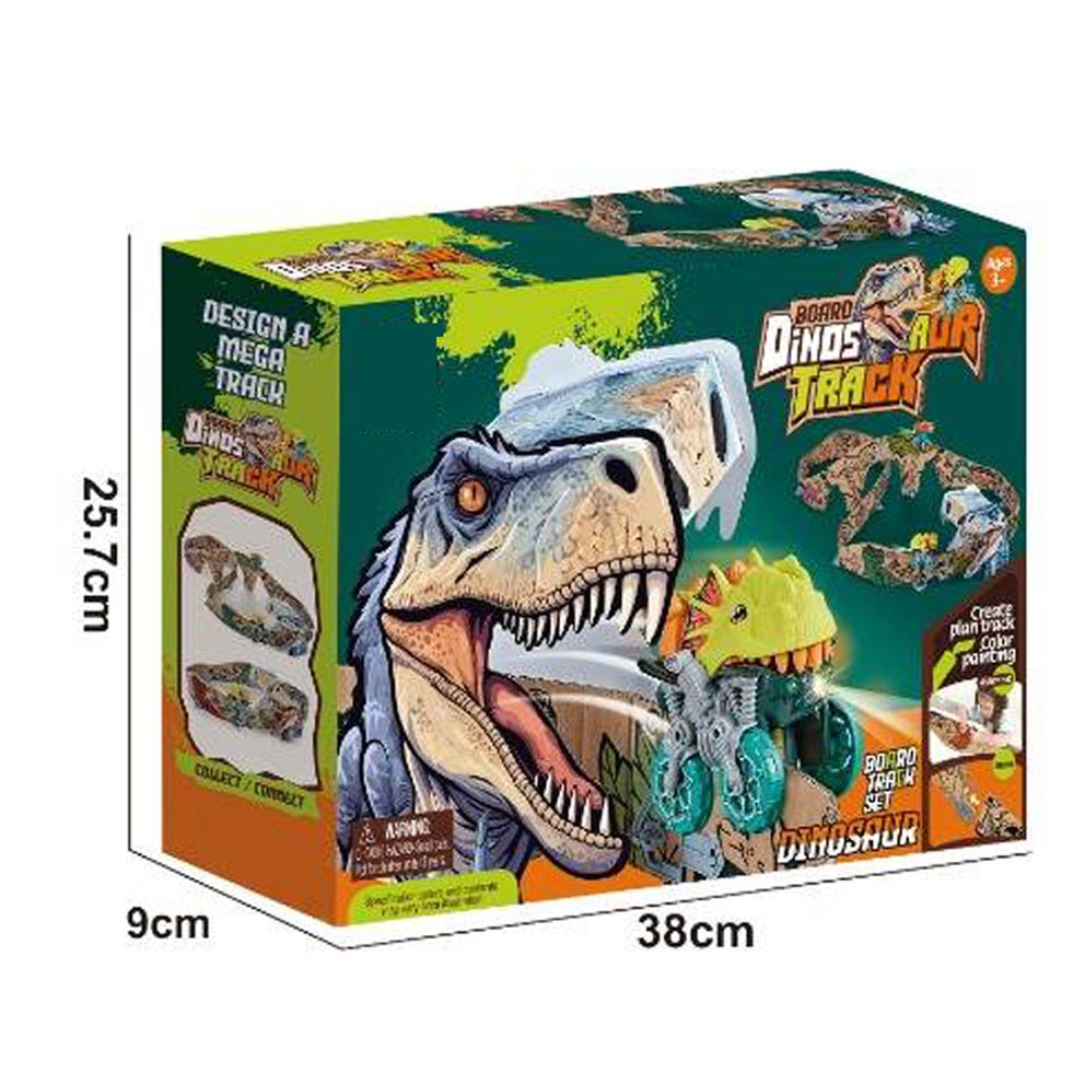 PAPER CARDBOARD TRACK CAR SET+5 PCS TRACK toys