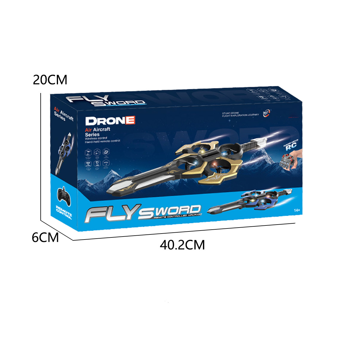 R/C FLY SWORD，2 COLORS ASST toys