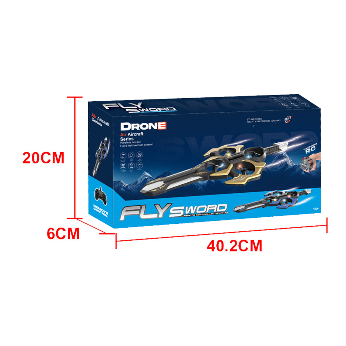 R/C FLY SWORD，2 COLORS ASST toys