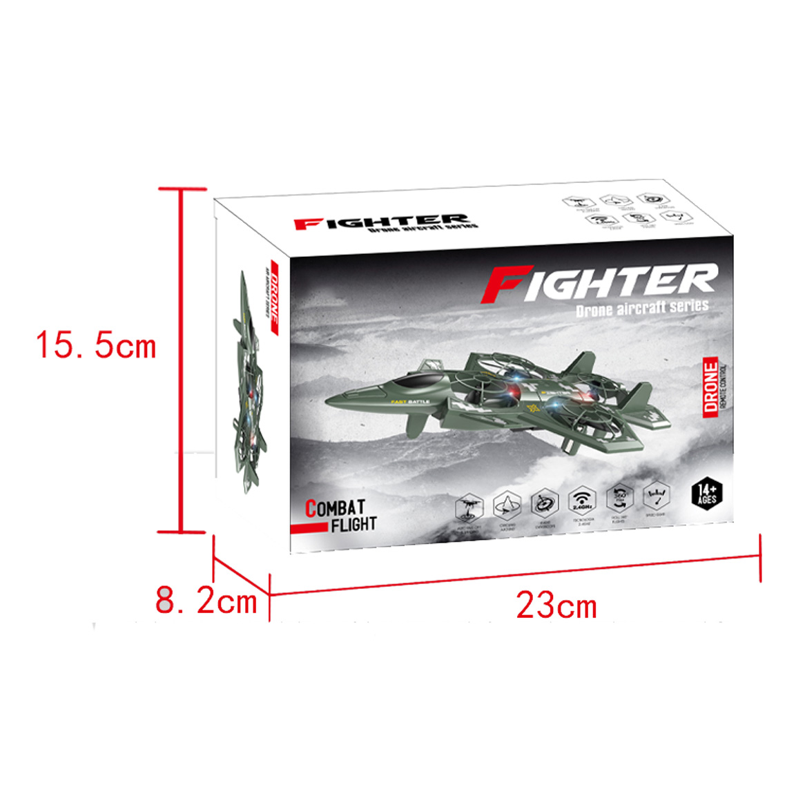 R/C FIGHTER AIRCRAFT，2 COLORS ASST toys