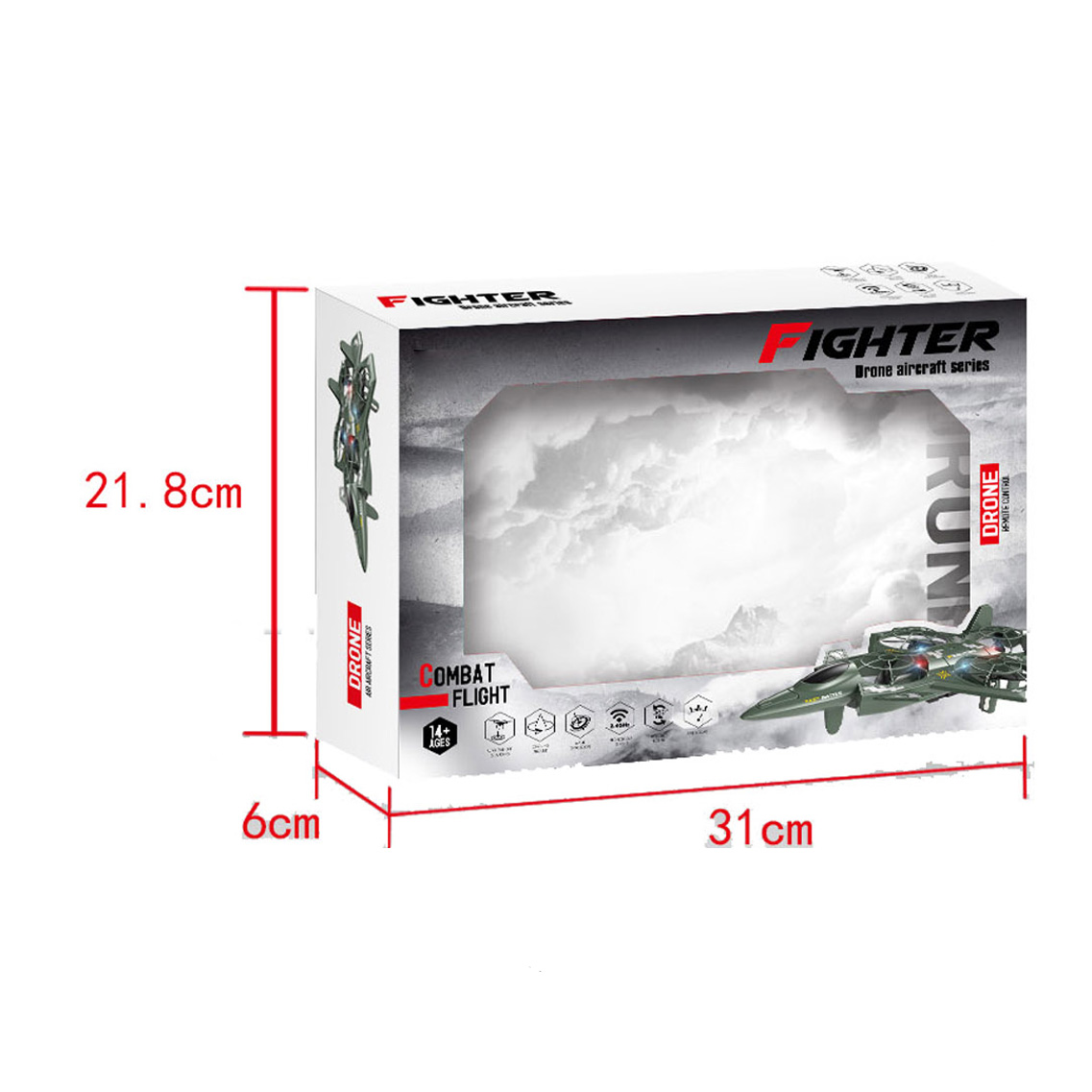 R/C FIGHTER AIRCRAFT，2 COLORS ASST toys