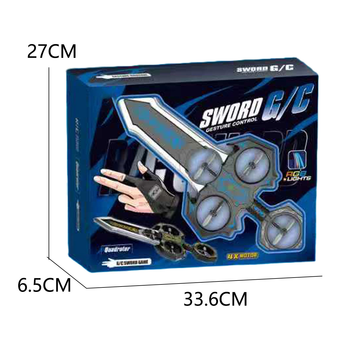 R/C G/C SWORD W/LIGHT，2 COLORS ASST toys