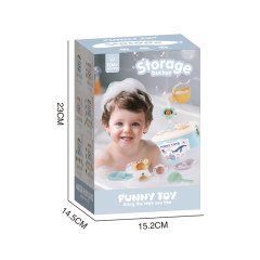 BATHROOM BUILDING BLOCKS STORAGE BUCKET SET toys