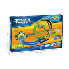 PULL BACK TRACK SET W/1 PULL BACK CAR  toys