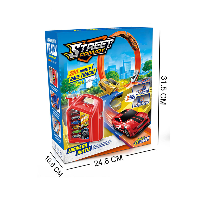 STORAGE CATAPULT TRACK KIT W/2PCS SLIDE ALLOY CAR toys