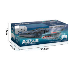 2.4G 5CH R/C SPRAY WATER MOSASAUR W/LIGHT,SPRAY WATE,GREEN,BLUE toys
