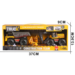 FRICTION TRUCK SET W/LIGHT,SOUND toys