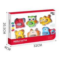 SOFT RUBBER RATTLE SET OF 6 toys