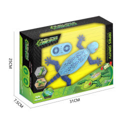 2.4G RC CLIMBING WALL LIZARD W/LIGHT(BLUE) toys