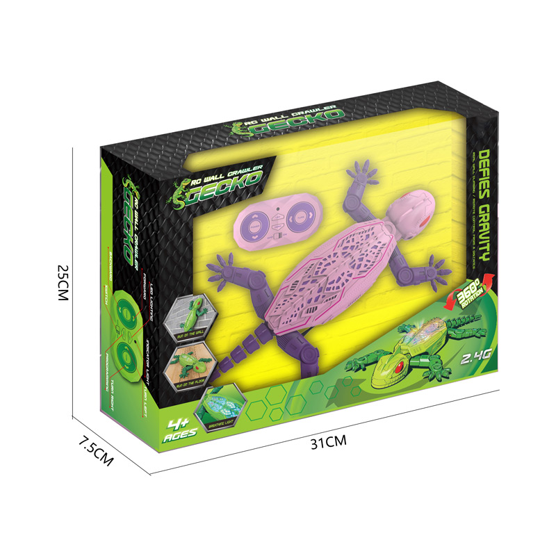 2.4G RC CLIMBING WALL LIZARD W/LIGHT toys