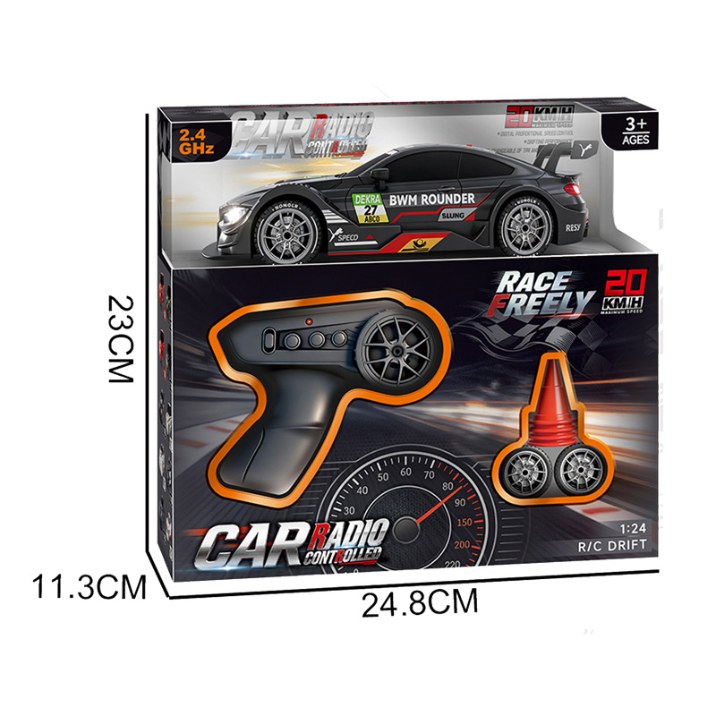 2.4G R/C CAR W/LIGHT(BLACK/WHITE) toys