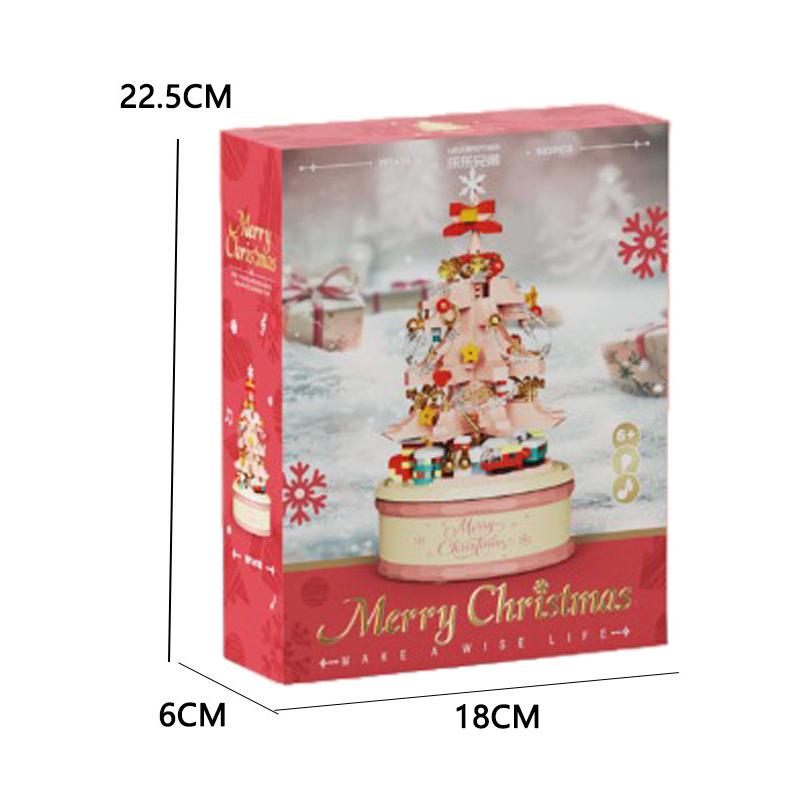 Pink Christmas Tree Music Box - Light-up Version 683PCS  toys