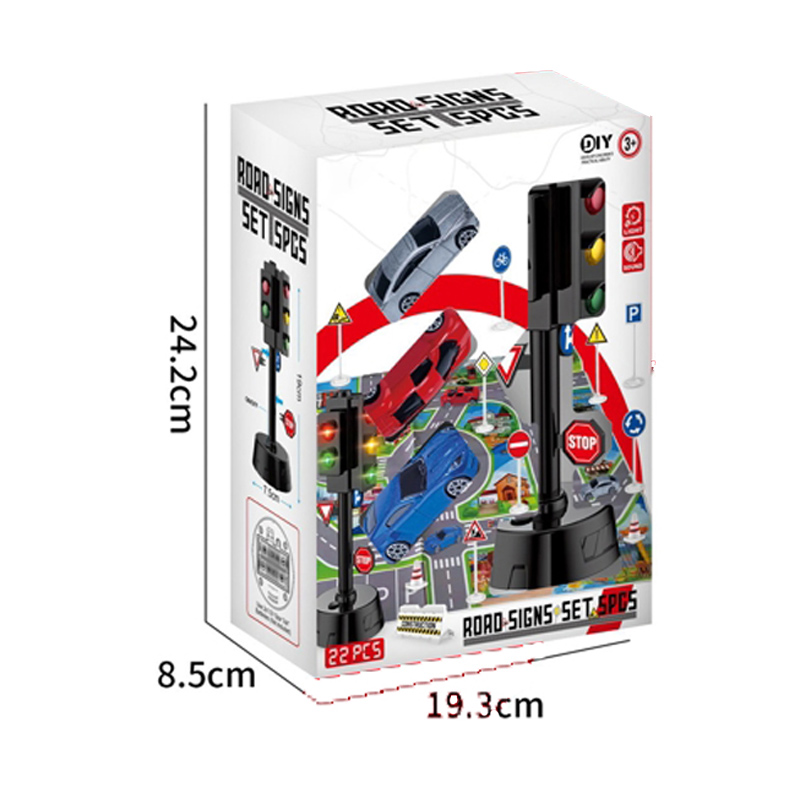 DIY puzzle traffic lights come standard with alloy little ones toys