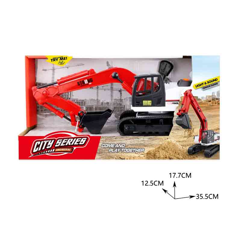 1: 14 excavator slides, lights, sound, 360 ° rotation toys