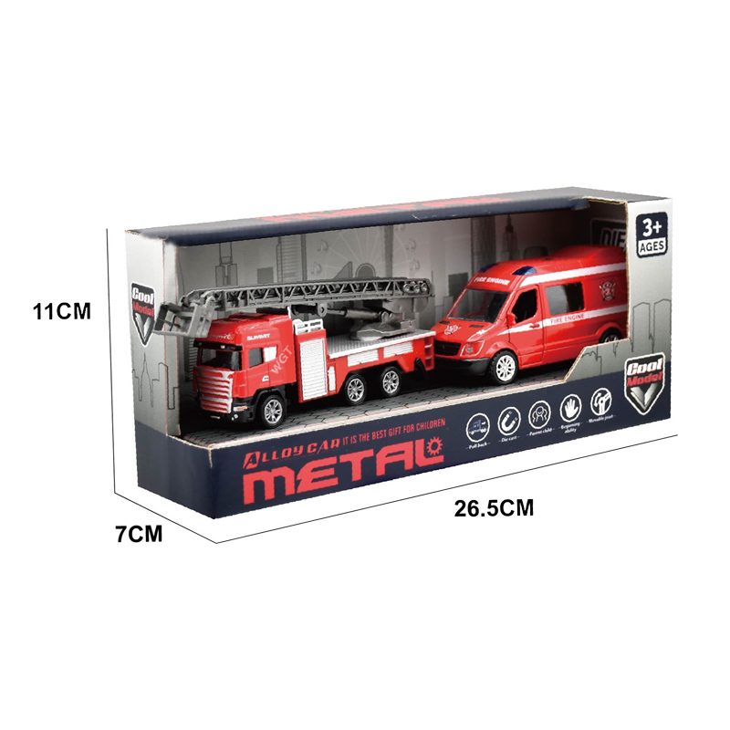 PULL BACK ALLOY CAR SET toys