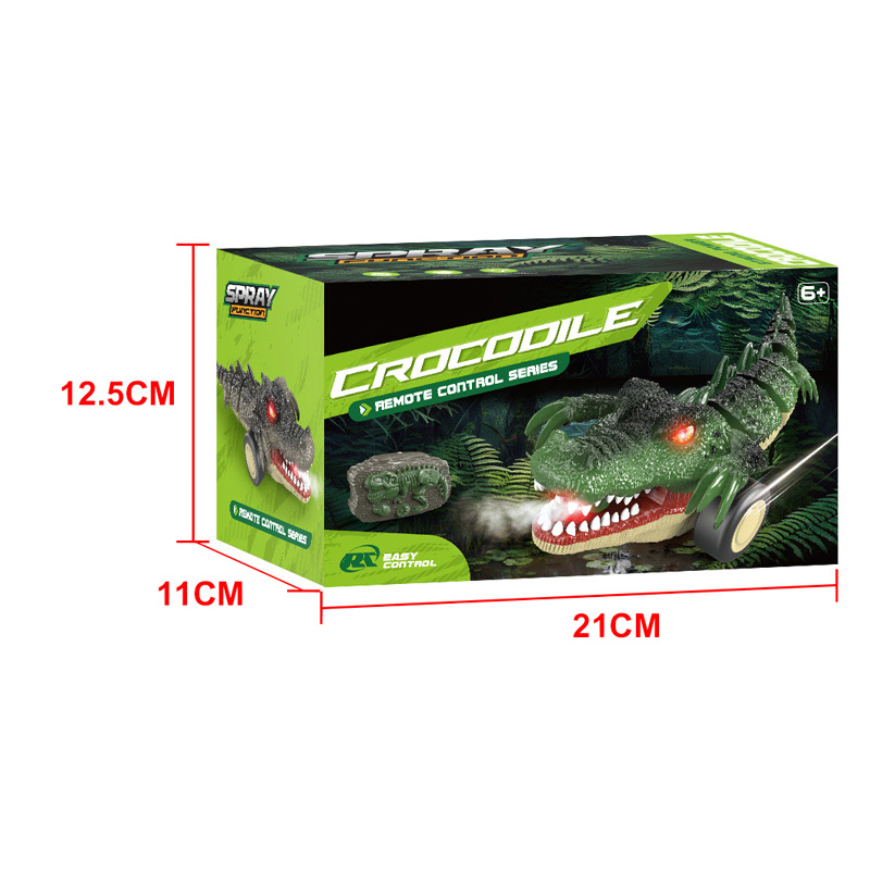 R/C CROCODILE W/LIGHTS,SPRAY toys