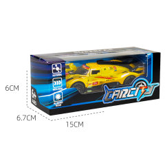 1:36 PULL BACK ALLOY CAR (RED/YELLOW) toys