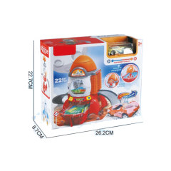 car wash set w/1 color changing alloy car,7 road signs toys